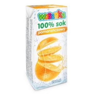 Apelsinų sultys WOSANKA, 200 ml